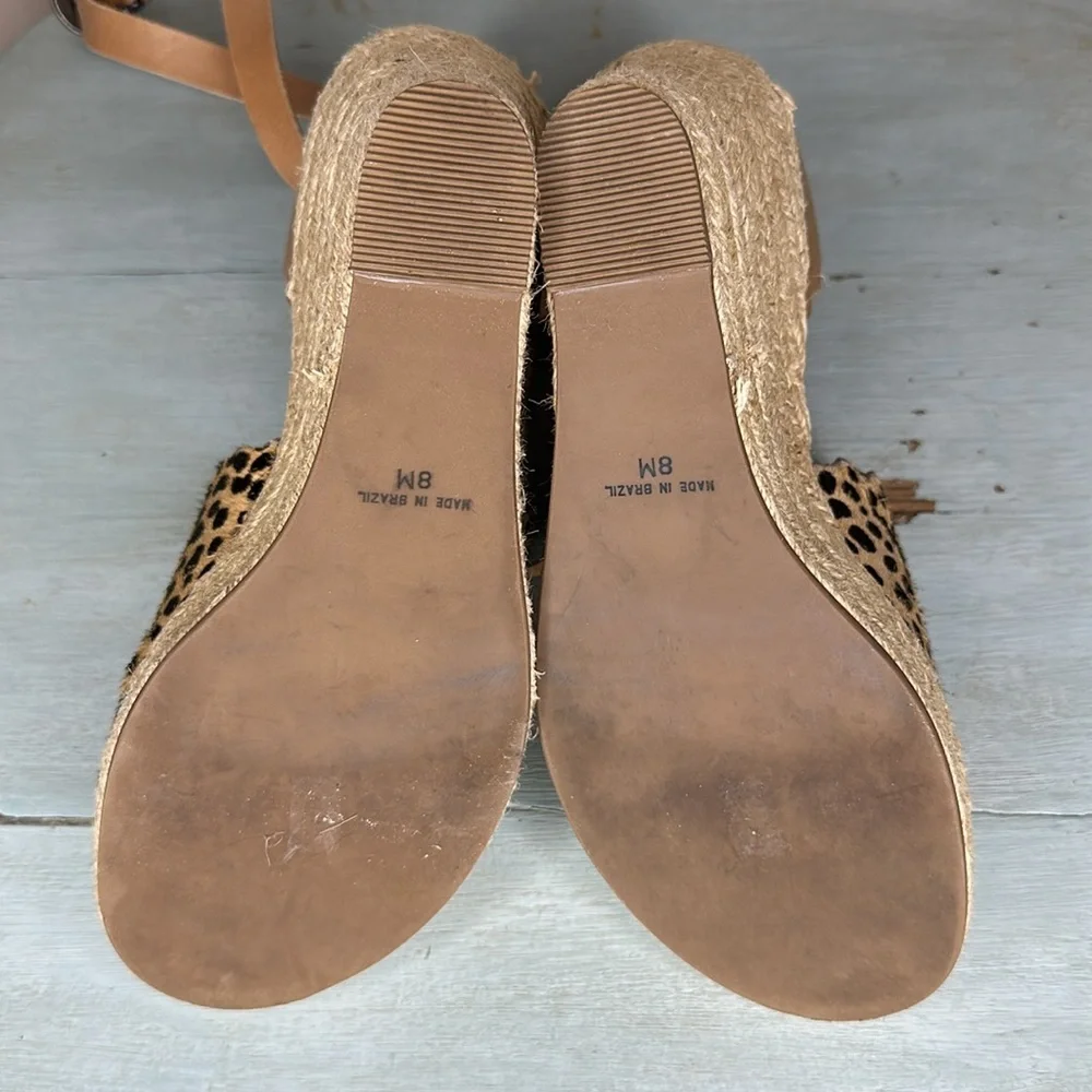 Matisse Roma Women’s Cheetah Print Espadrille Sandals Size 8